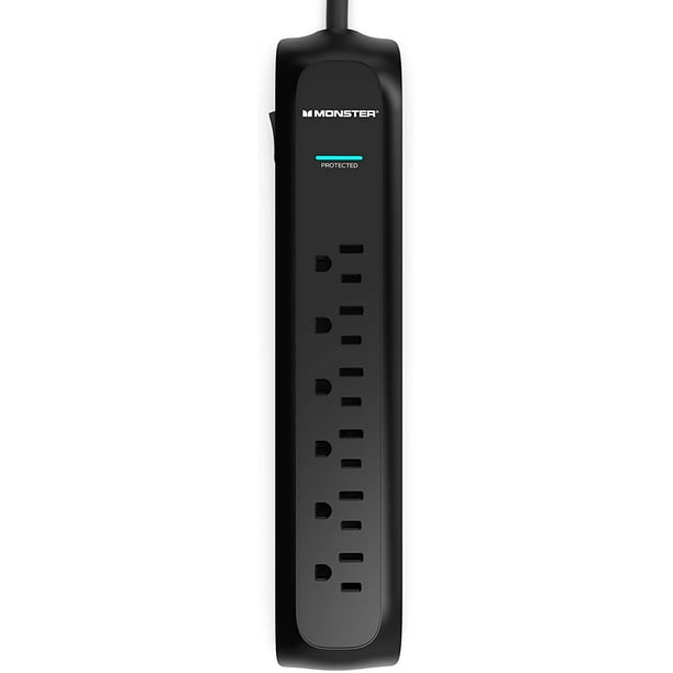 Monster Power Strip Surge Protector Heavy Duty Protection for 6 plugins Ideal for Computers
