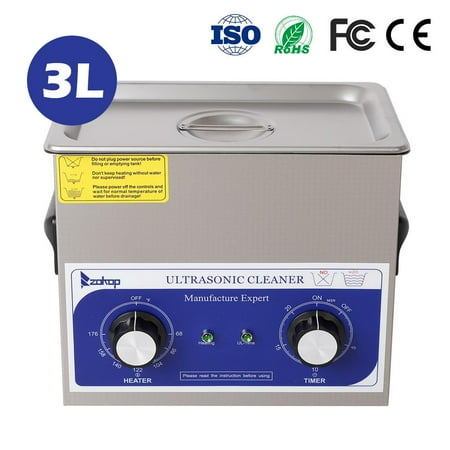 Ultrasonic Dental Cleaning - ZOKOP Ultrasonic Cleaner, Professional Ultrasonic Jewelry Cleaner with Timer, Portable Household Ultrasonic Cleaning Machine, Electronics Eyeglasses Watch Ring Diamond Retainer Denture Clean