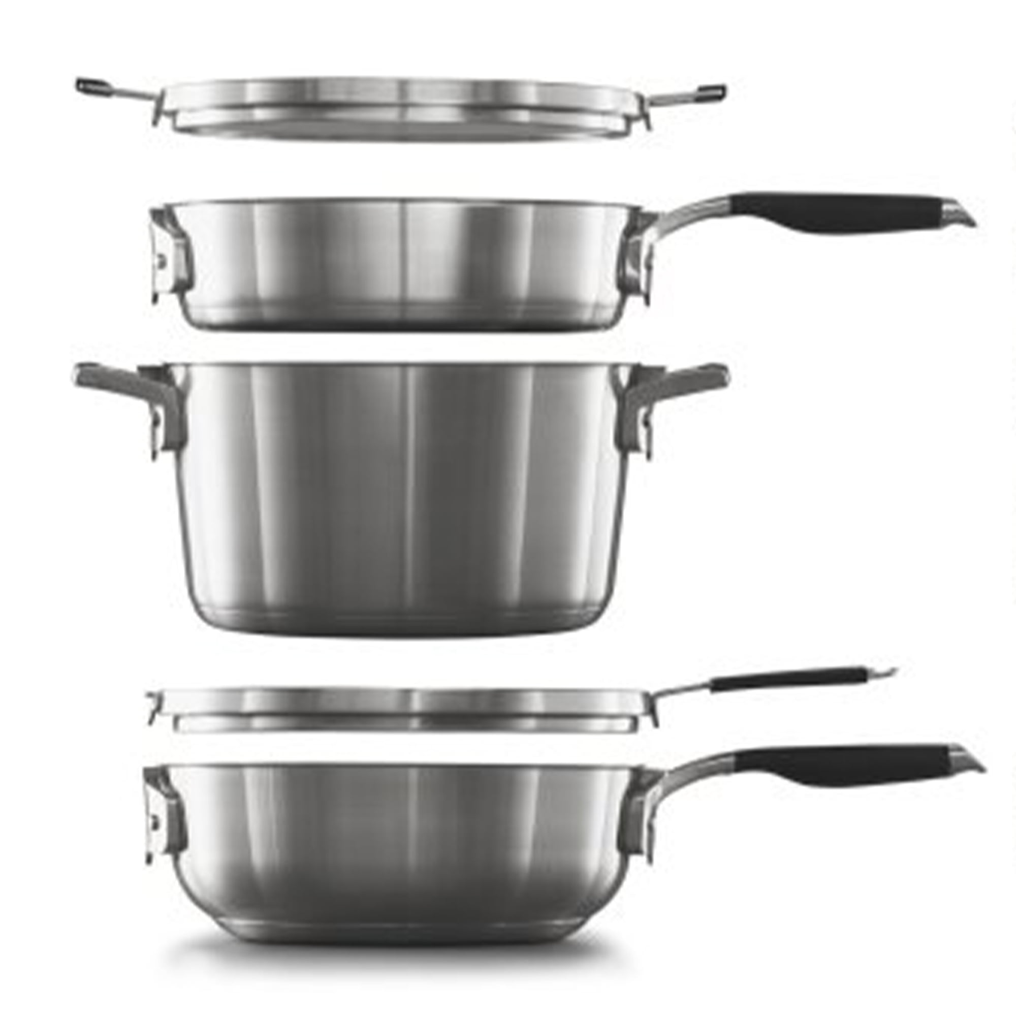 Calphalon Select 10pc Space Saving Stackable Stainless Steel