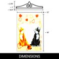 thumbnail image 2 of G128 Combo Pack Garden Flag Hanger 14IN & Garden Flag Cats in Love 12x18IN Printed 150D Polyester, 2 of 9