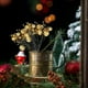 thumbnail image 4 of Inserto de rama de ratán navideño | Ramitas y hojas decorativas doradas y rojas con bayas rojas | Acento natural tejido a mano para las fiestas | 11.8x5.9 pulgadas | Decoración festiva de adornos, 4 of 9