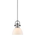 thumbnail image 4 of Beaumont Lane Mini Opal Glass Pendant in Chrome, 4 of 5