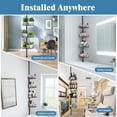 thumbnail image 3 of Alupssuc 4-Tier Rustproof Tension Shower Caddy, for Bathtub Shampoo Storage Bathroom Organizer, Adjustable Shower Shelves from 23 to 125 inches, with 4 Upgrade Large Capacity Adjustable Baskets, 3 of 7