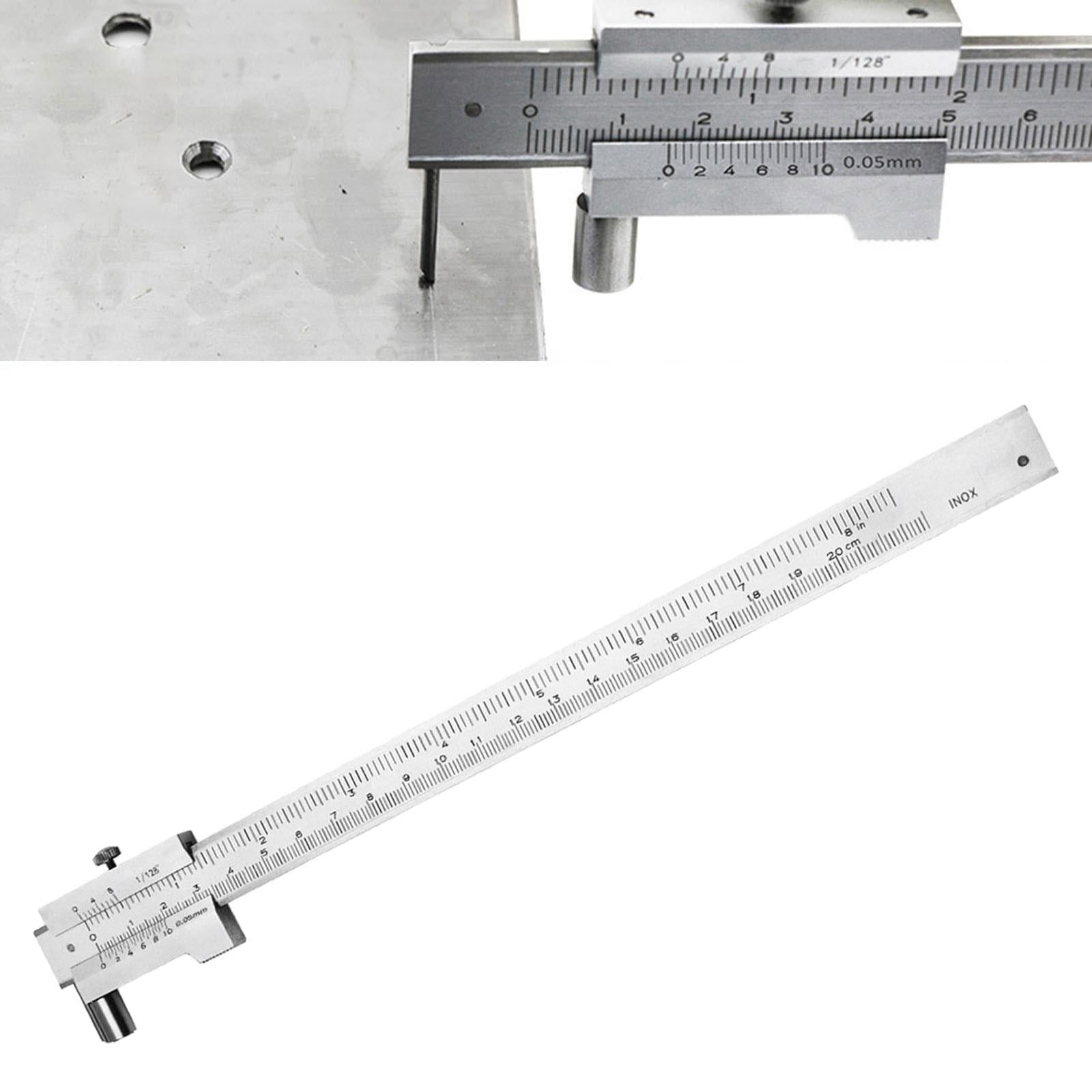 Fzaqwen 0-200mm Parallel Scribe Calipers inch/Metric Sliding Gauge Caliper for Workplace