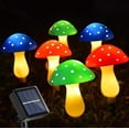thumbnail image 5 of Lámpara solar con forma de hongo, cadena de hongos de plástico, lámpara LED para modelar hongos, lámpara decorativa para jardín al aire libre, 5 of 5