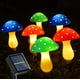 thumbnail image 5 of Lámpara solar con forma de hongo, cadena de hongos de plástico, lámpara LED para modelar hongos, lámpara decorativa para jardín al aire libre, 5 of 5