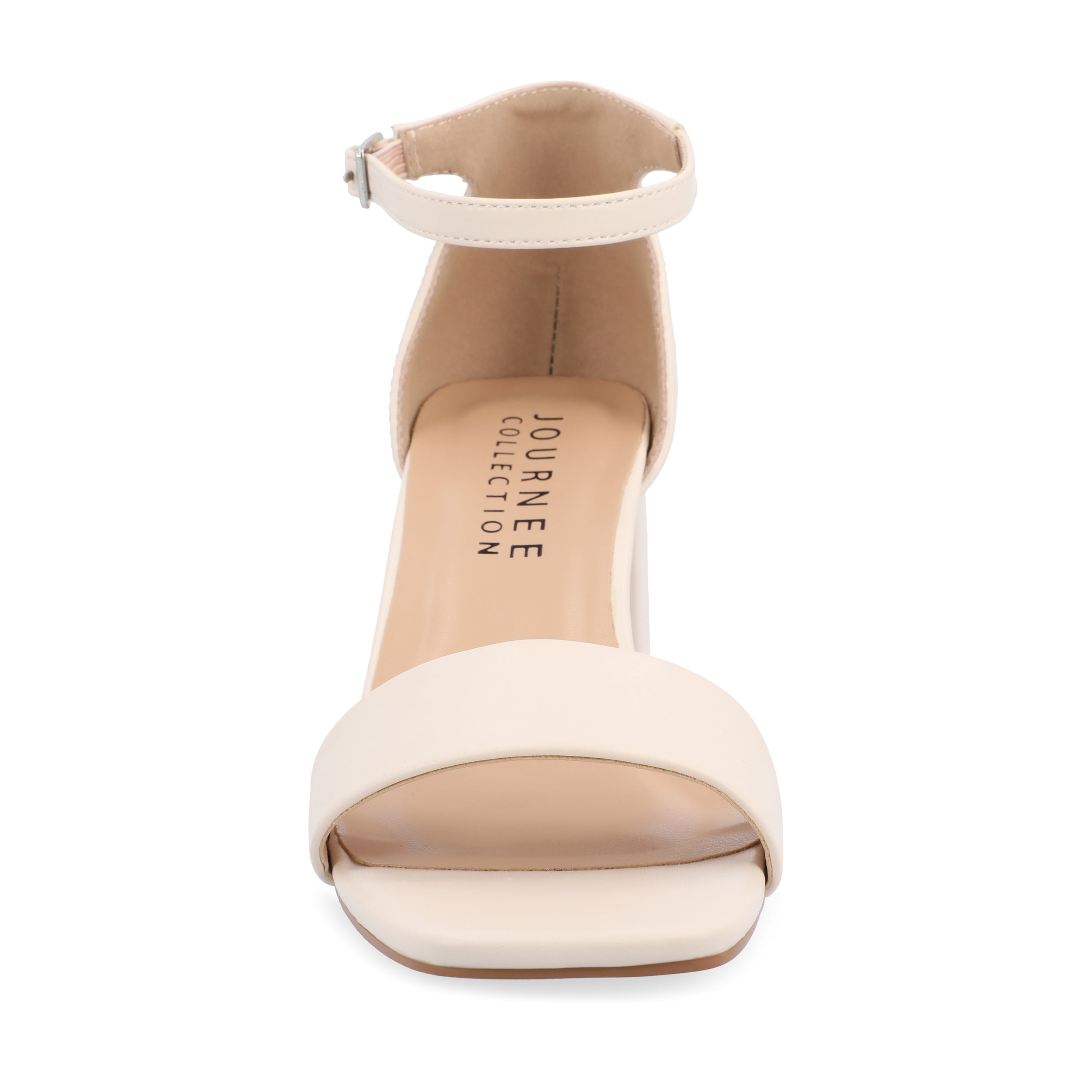 Journee Women's Valenncia SuperNatural Shades Narrow Width Open Square Toe Ankle Strap Sandals