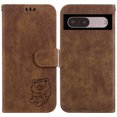 thumbnail image 2 of Compatible with Google Pixel 7 Embossed Cute Tiger Flip Folio Wallet Case Card Pocket Holder Cover, 2 of 5