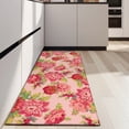 thumbnail image 4 of Pioneer Flower Floral Print Pattern Kitchen Rug Mat,Kitchen Runner Rugs Non Skid Washable,Decorative Kitchen Floor Mats for Kitchen,Sink,Laundry,17"X47", 4 of 5