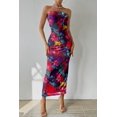 thumbnail image 3 of Vestido PRETTYGARDEN Maxi Strapless Floral Bodycon XL, 3 of 6