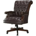 thumbnail image 3 of Calloway Tufted Adjustable Height Office Chair Dark Brown, 3 of 3