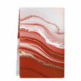 thumbnail image 2 of Red Waves Abstract Kitchen Towels Set of 1, Modern Fluid Water Ripple Striped Absorbent Dish Towels for Kitchen, Microfiber Hand Towel, Quick Drying Tea Towel for Cleaning Decorative Dishcloths, 2 of 7