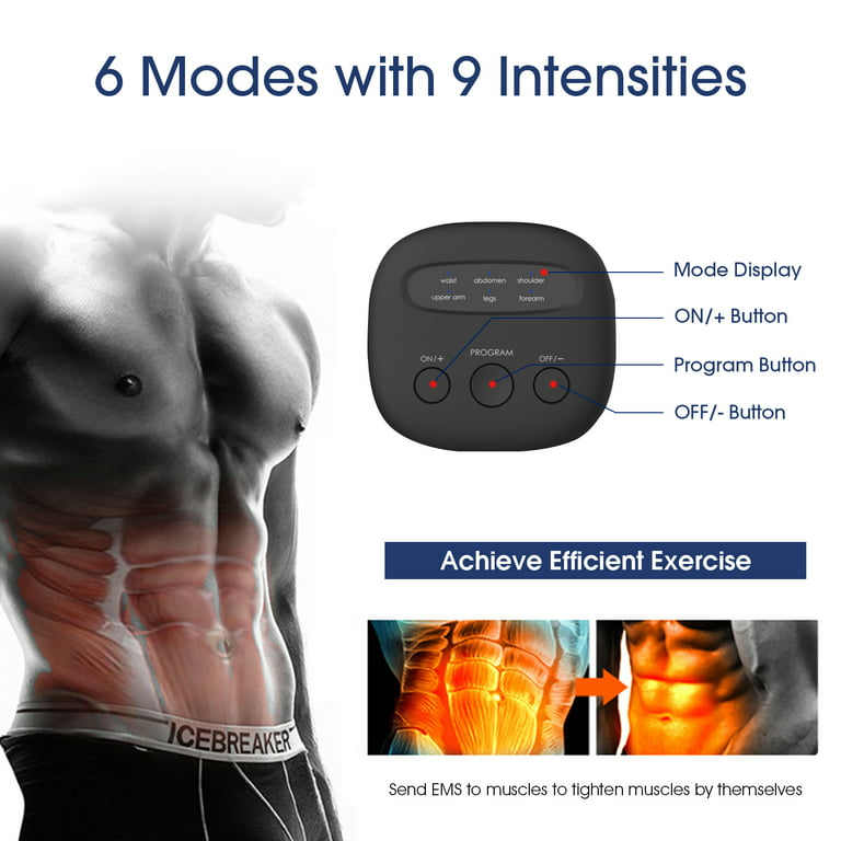MDHAND Electric Muscle Stimulation EMS Ab Stimulator EMS Muscle