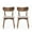 Light Beige/Polished, variant on GDF Studio Crystal Mid Century Modern Fabric Upholstered Dining Chairs, Set of 2, Light Beige and Walnut