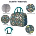 thumbnail image 4 of Womens DarkGreen Cartoon Dinosaurs Pattern Lunch Box for Work,Insulated Lunch Bag for Women,Loncheras Para Mujer,Leakproof Adult Lunch Bag for Work,Beach,Travel,Picnic,Camping, 4 of 7