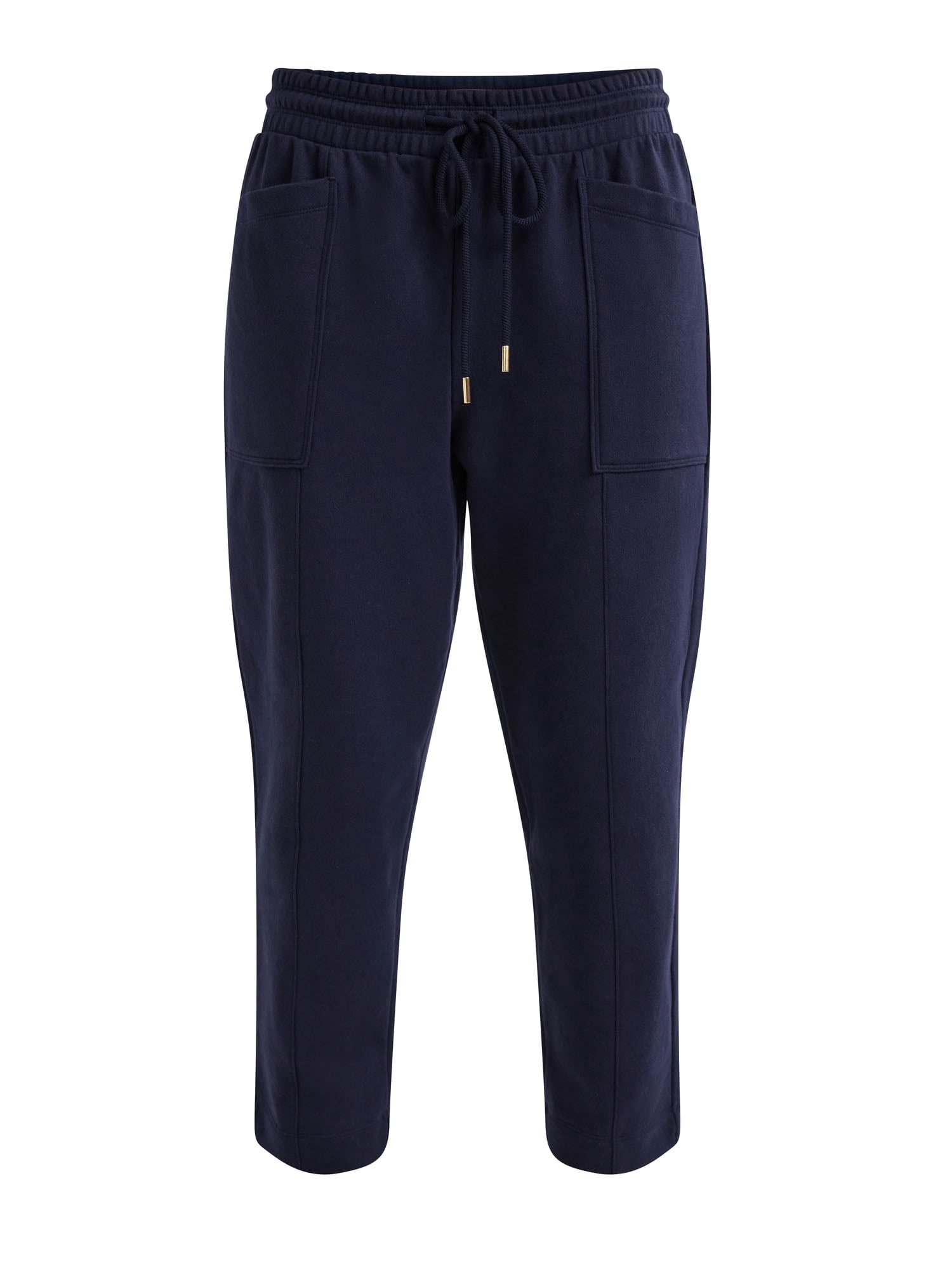 Free Assembly Women's and Women's Plus French Terry Cloth Sweatpants with Patch Pockets, 24.5" Inseam, Sizes XS-4X