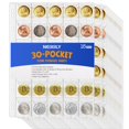 thumbnail image 1 of Páginas para encuadernar monedas NEIXIILY, 450 compartimentos para monedas, fichas y medallas, 1 of 5