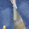 thumbnail image 4 of HAOTAGS Flare-Leg Jeans Girls,Comfort Stylish High Waisted Summer Casual Denim Pants Blue 4-5 T, 4 of 6