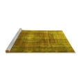 thumbnail image 2 of Ahgly Company Machine Washable Indoor Square Persian Yellow Bohemian Area Rugs, 6' Square, 2 of 4