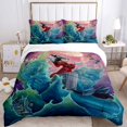thumbnail image 1 of Disney Mickey Minnie Mouse Quilt Cover Pillowcase Bedding Three Piece Set Multi Size Comforter Duvet Cover Anime Bedding SetsUS King 264x228cm Gao Jinjia LED, 1 of 2