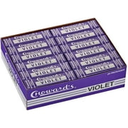 Choward's Violet Mints Candy, Low-Calorie Breath Freshener, (pack of 24)