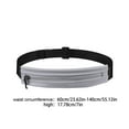 thumbnail image 5 of Yooshoverk Running Waist Pack Waterproof Shockproof Phone Reflective Jogging Cycling Fitness Adjustable Belt Zippered Pockets Keys Cards Essentials Hands Free, 5 of 6