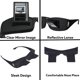 thumbnail image 3 of Donemore Lazy Glasses Bed Refracted Horizontal Glasses Spectacles Horizontal High Definition Glasses Prism Periscope Lie Down Eyeglasses for Reading and Watch TV in Bed Unisex, 3 of 9