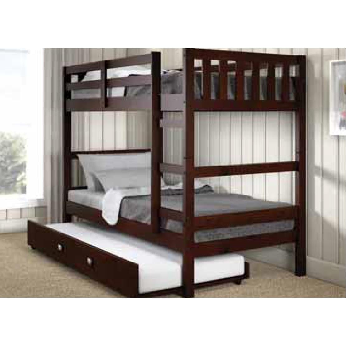 Donco Kids Austin Bunk BedSizeTwin/Twin,StyleBed with twin trundle
