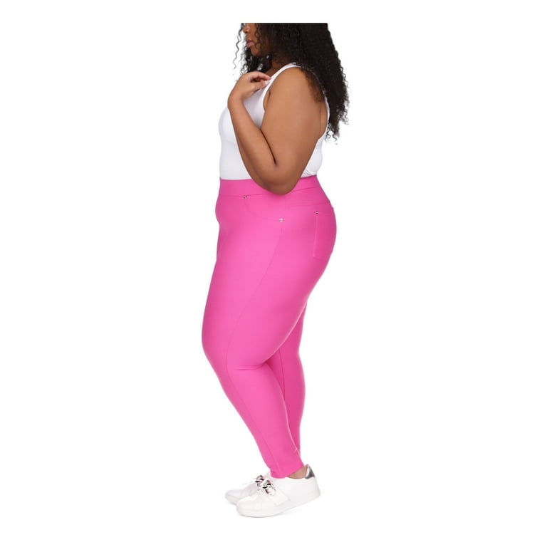 Michael Michael Kors Women's High-Rise Leggings Pink Plus Size 4X
