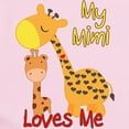 thumbnail image 2 of CafePress - My Mimi Loves Me Giraffe Infant Bodysuit - Baby Light Bodysuit, Size Newborn - 24 Months, 2 of 4
