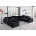 thumbnail image 2 of Meridian Furniture Comfy Black Velvet 8-Pc. Modular Sectional, 2 of 9