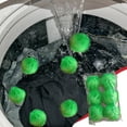 thumbnail image 3 of Boule de Lavage anti-Enroulement Verte 6 Pcs Épilateur pour Machine à Laver Sécheuse Réutilisable, 3 of 6