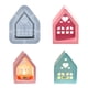 thumbnail image 1 of Art House-Moldes para velas candelabro en forma casa molde silicona decoraciones mesa, 1 of 2