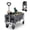 Gray, variant on Cotinse Collapsible Garden Folding Cart, 220lbs Capacity Utility Wagon with 600D Oxford Cloth & Steel Frame, Portable Flat Folding Trolley, Blue