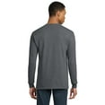 thumbnail image 4 of Gildan Classic Fit Men Long Sleeve T-Shirt, DryBlend Crewneck Tee, Dark Heather, L, 4 of 6