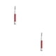 thumbnail image 2 of Kearding clip de barbacoa pinzas de comida de acero inoxidable de alta temperatura pinzas antiadherentes herramienta de cocina de cocina rojo/8 Rojo/8 pulgadas (19.5 cm) 2piezas, 2 of 6