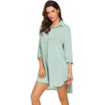 thumbnail image 2 of Mujer Badeanzug Strand Cover Up Shirt Bikini Ropa de playa Badeanzug Strandkleid, 2 of 4
