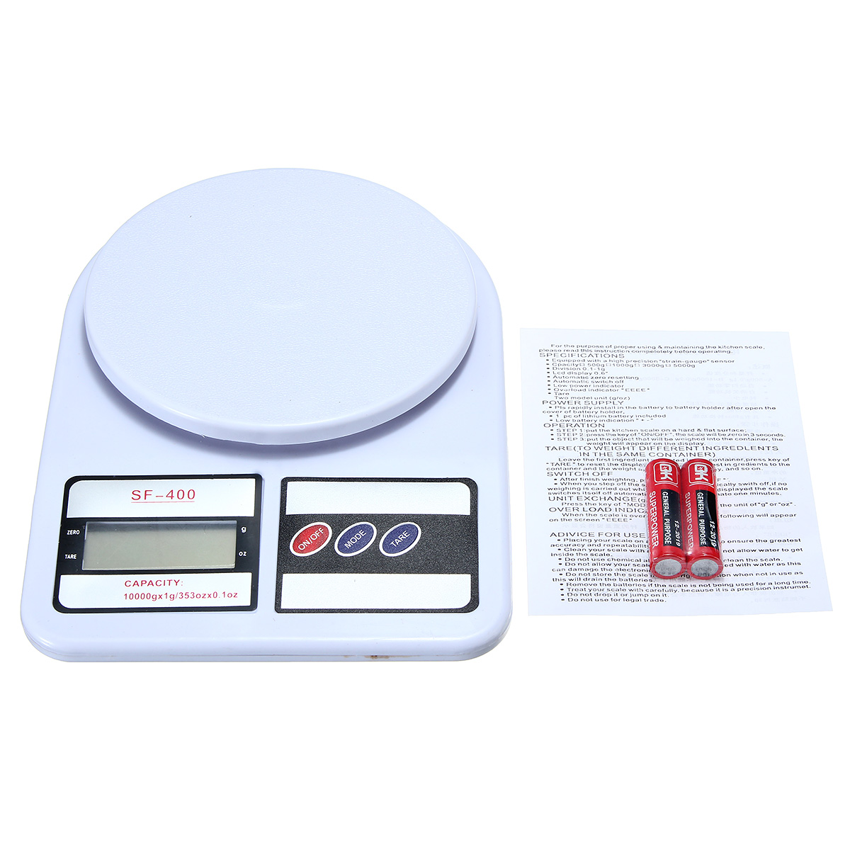 Digital Kitchen Scale High Precision Electronic Kitchen Weight Scale 0