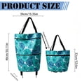 thumbnail image 3 of DLMCUH Foldable 2-in-1 Shopping Bag with Wheels, 23L Expandable Grocery Cart, Detachable Silent Wheels, Reusable Shoulder Tote for Supermarket, Travel & Errands(Blue), 3 of 7