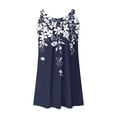 thumbnail image 5 of Ovzne Robes d'Été pour Femmes 2025 Robe Mode Femmes Robe Décontractée Imprimée Sans Manches Grande Taille Robe Maxi Imprimée Liquidation, 5 of 5