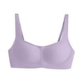 thumbnail image 1 of ManxiVoo Square Neck Strapless Bra For Full Bust Seamless Thin Cup Light Support Convertible Layering Top S Size Light Violet, 1 of 8