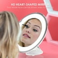 thumbnail image 3 of 10X Magnifying Makeup Mirror with Suction Cup and LED Light Bathroom Mirror, 3 of 6