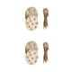 thumbnail image 2 of Naiovety Paquete de 10 colgantes de animales de árbol de puerta con ventana, rebanadas de madera, decoración colgante con cuerda de lino, decoración Huevo de flor 2piezas Naiovety CBP182944, 2 of 6