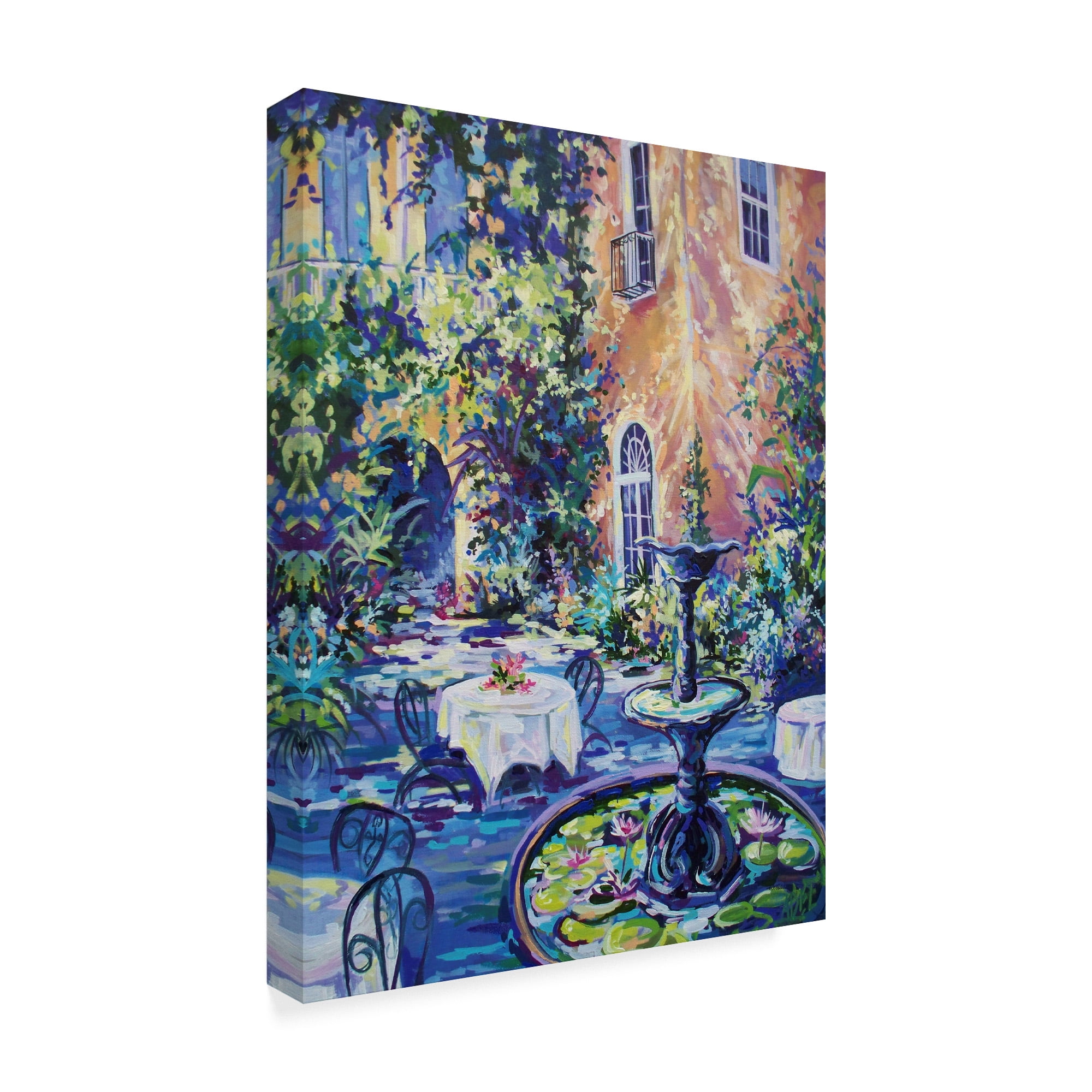 Trademark Fine Art 'New Orleans Courtyard' Canvas Art by ADEL