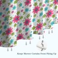 thumbnail image 6 of Pioneer Flower Floral Print Pattern Shower Curtain 72"x72", Bathroom Decorative Shower Curtain Set with 12 Hooks, Waterproof Washable, 6 of 6