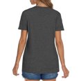 thumbnail image 4 of MOSHU Christmas Womens T-shirts Round Neck Shirts for Women Short Sleeve Loose Graphic Tees Casual Tee, 4 of 9
