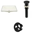 thumbnail image 1 of 20.75-in. W CSA Rectangle Bathroom Undermount Sink Set In Biscuit - Black Hardware - Overflow Drain Incl. AI-20678, 1 of 1