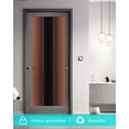 thumbnail image 5 of Window Privacy Film, Burnt Orange Black Ombre UV Sun Blocking Window Tint Film Heat Control One Way Blackout Window Film, Modern Abstract Gradient Color Art Non Adhesive Static Cling 35.4x78.7 In, 5 of 7