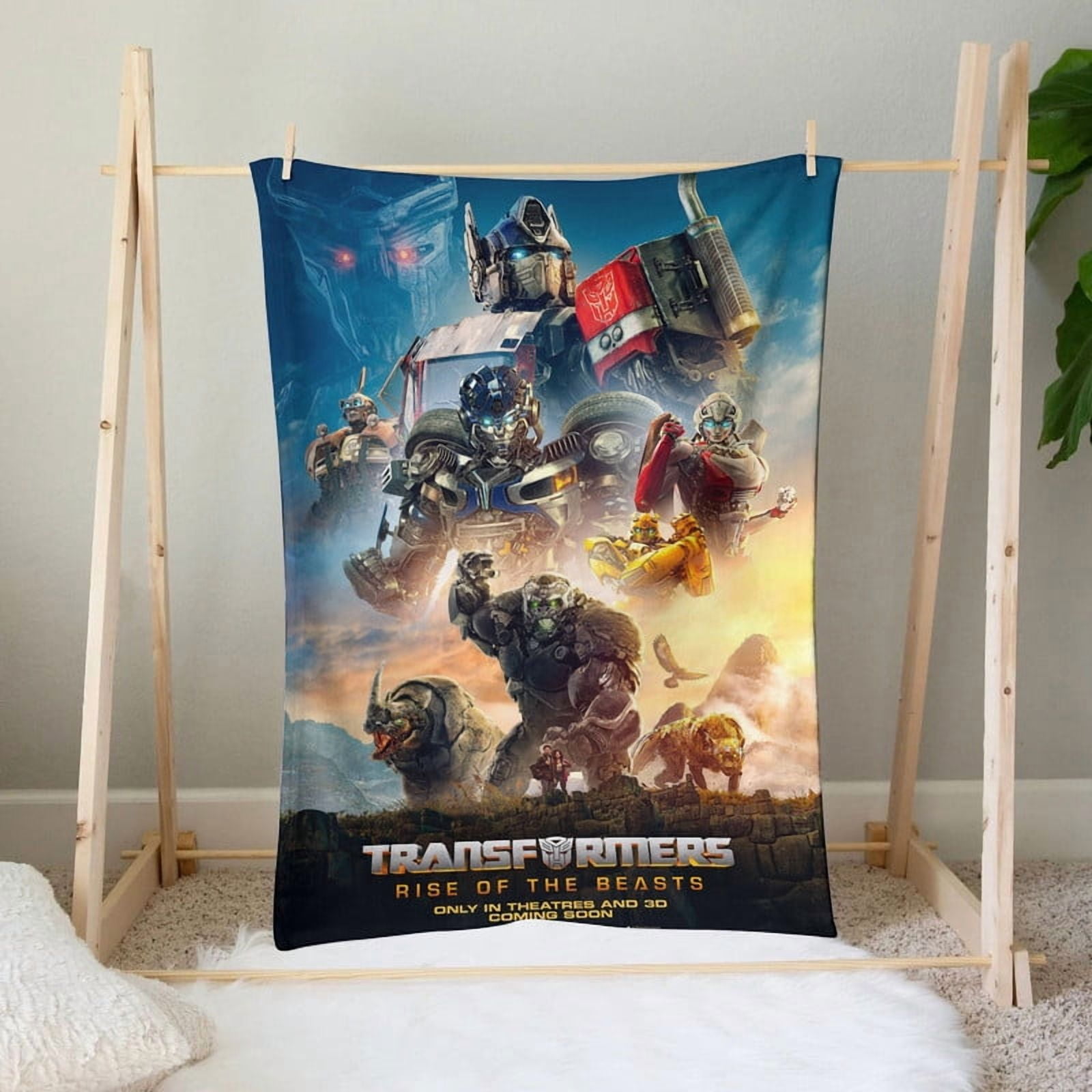 Transformers Rise Of The Beasts Throw Blanket Gifts for Fans Lover Girls Boys Women Present Hoodie Him Bed 30"x40"