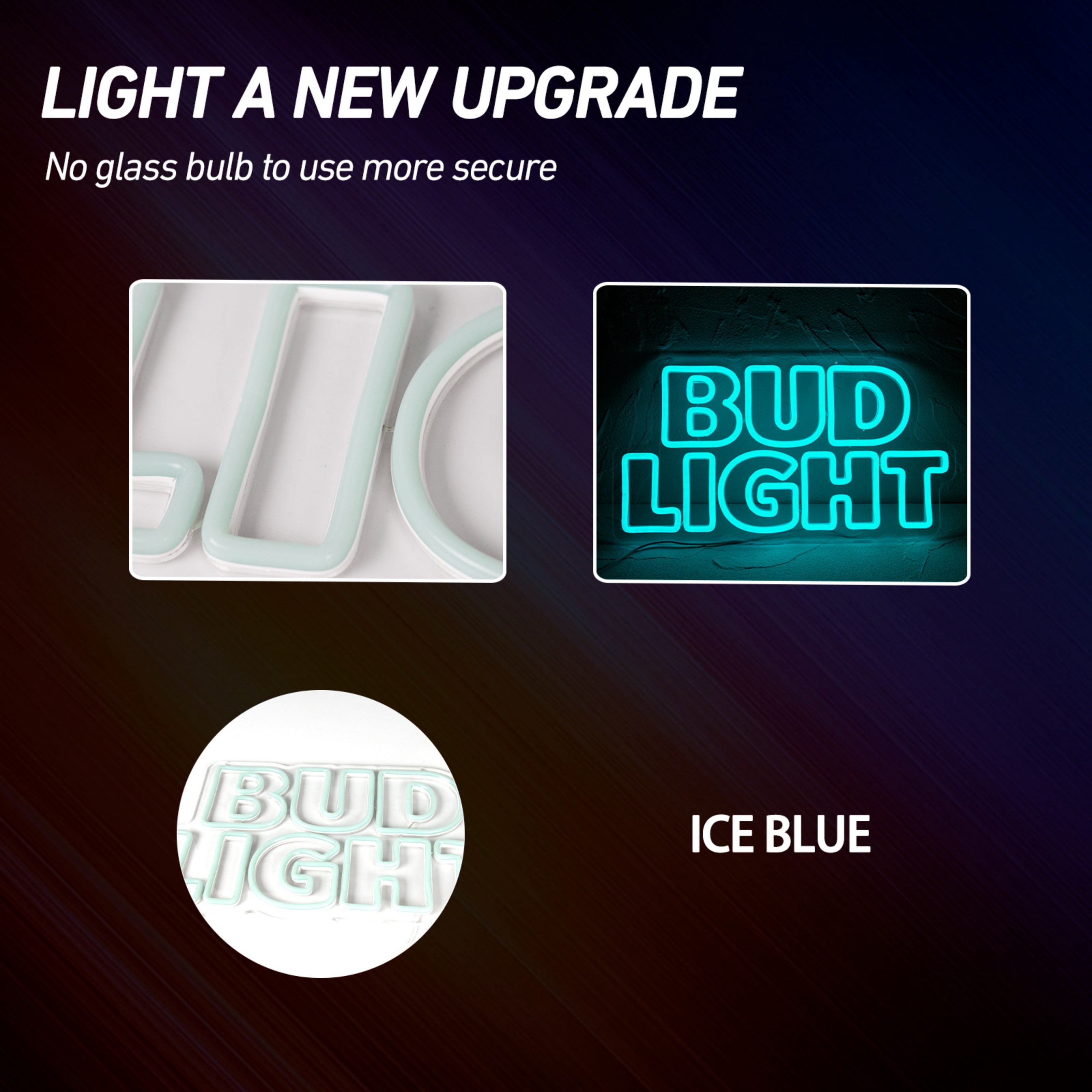 UPONRAY Beer Neon Signs, 16.9"*8.8" Dimmable & USB-Powered LED Neon Light, Stylish Wall Decor for Bar, Party, Restaurant, Living Room, Man Cave